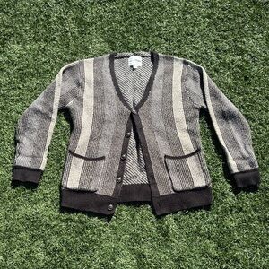Cotton On Black and Gray Knit Cardigan